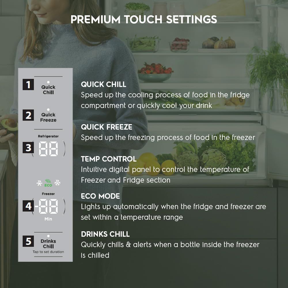Electrolux 700 Series 564 Litres Frost Free French Door Refrigerator with Electronic Touch Control (EQE5600B-S, Silver) Electrolux 700 Series 564 Litres Frost Free French Door Refrigerator with Electronic Touch Control (EQE5600B-S, Silver)_2