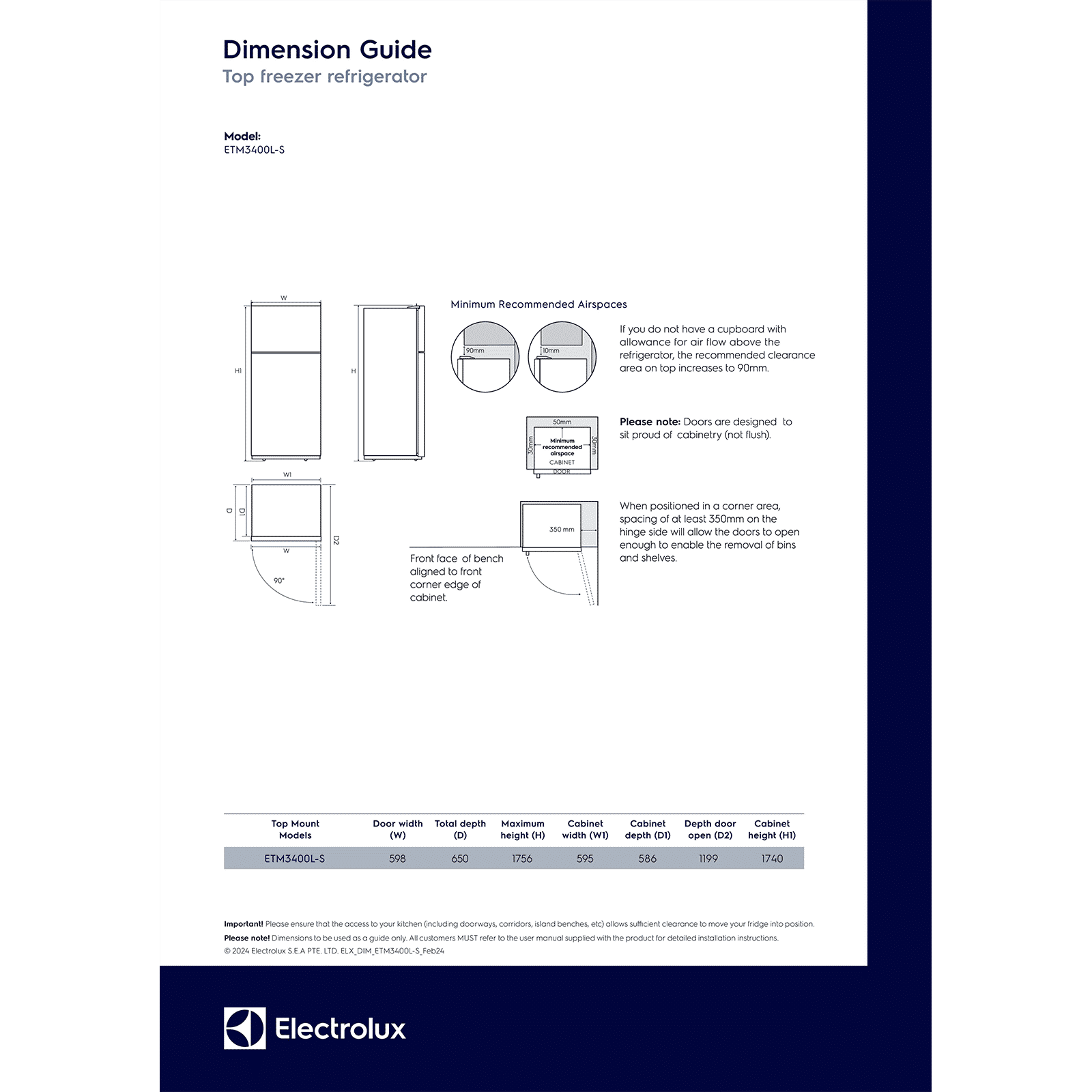 Electrolux 700 Series 341 Litres 1 Star Frost Free Double Door Refrigerator with AI AutoSense (ETM3400L-S, Silver)_9