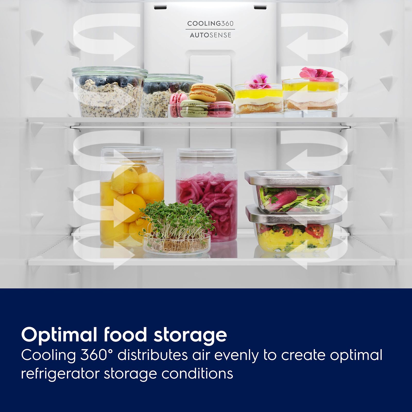 Electrolux 700 Series 431 Litres 1 Star Frost Free Double Door Refrigerator with AI AutoSense (ETM4302C-S, Steel)_9