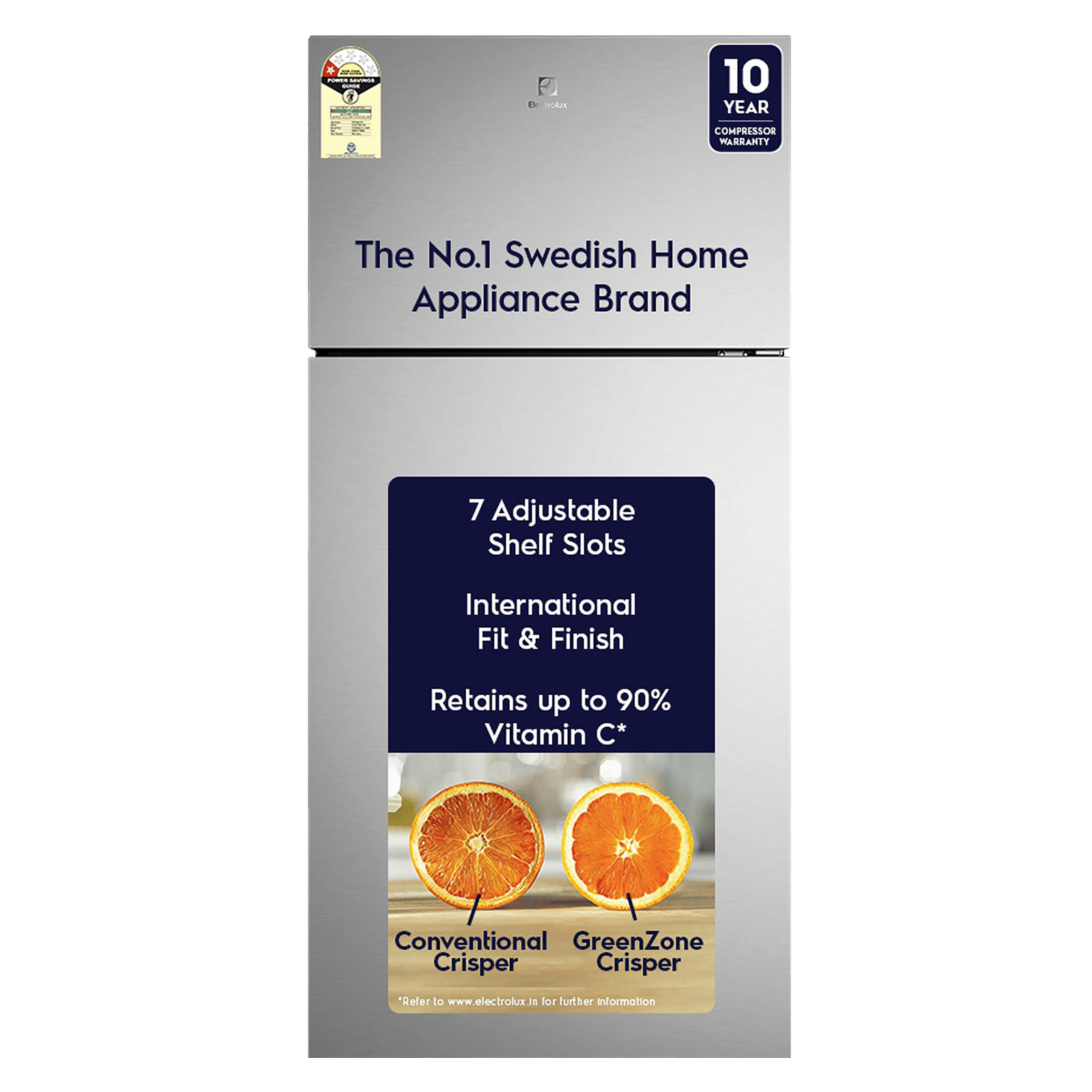 Electrolux 700 Series 503 Litres 1 Star Frost Free Double Door Refrigerator with AI AutoSense (ETM5002C-S, Steel)_1