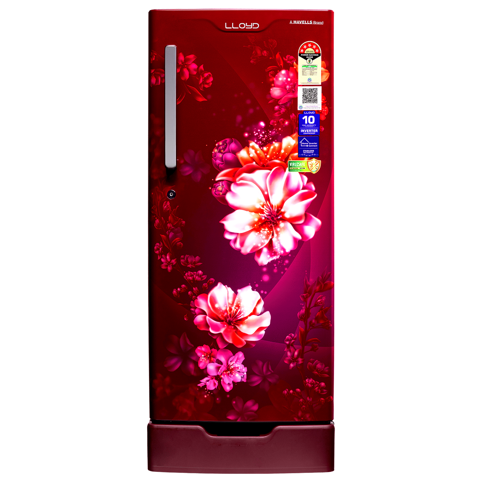LLYOD 188 Litres 5 Star Direct Cool Single Door Refrigerator with Rapid Freeze Technology (GLDF205SCWS2LC, Cherry Blossom Wine) LLYOD 188 Litres 5 Star Direct Cool Single Door Refrigerator with Rapid Freeze Technology (GLDF205SCWS2LC, Cherry Blossom Wine)_1