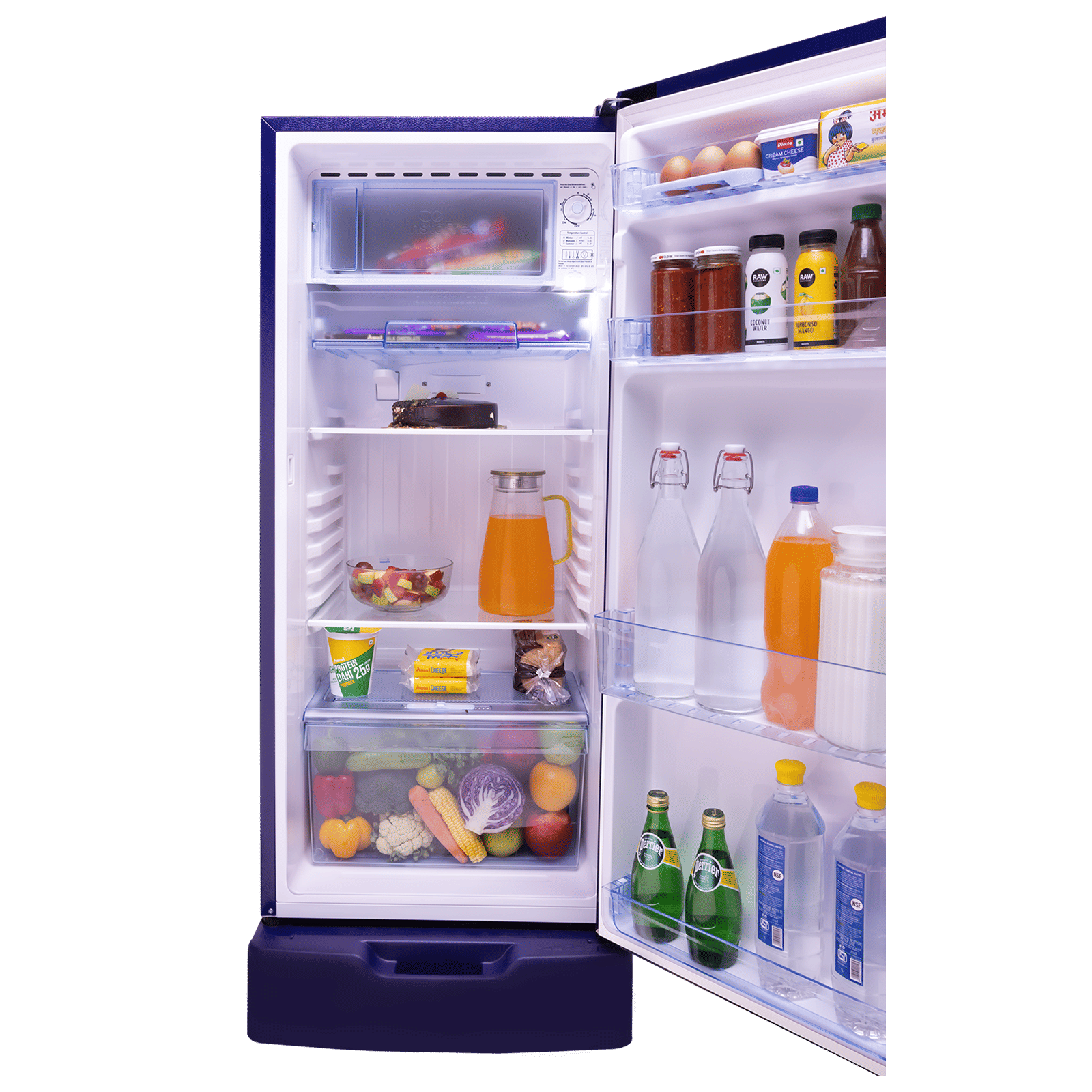 LLYOD 188 Litres 5 Star Direct Cool Single Door Refrigerator with Rapid Freeze Technology (GLDF205SCBS2LC, Cherry Blossom Blue) LLYOD 188 Litres 5 Star Direct Cool Single Door Refrigerator with Rapid Freeze Technology (GLDF205SCBS2LC, Cherry Blossom Blue)_4