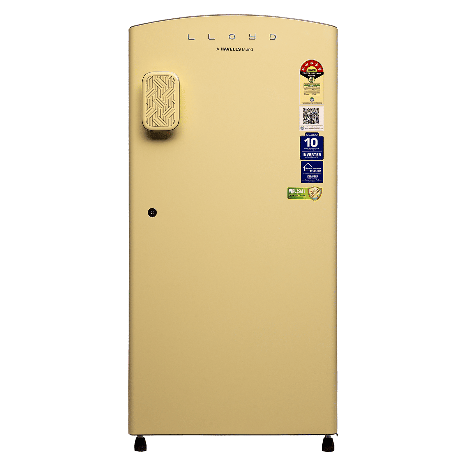 LLOYD 195 Litres 5 Star Direct Cool Single Door Refrigerator with Rapid Freeze Technology (GLDF215SPYT4LC, Pastel Yellow)_1