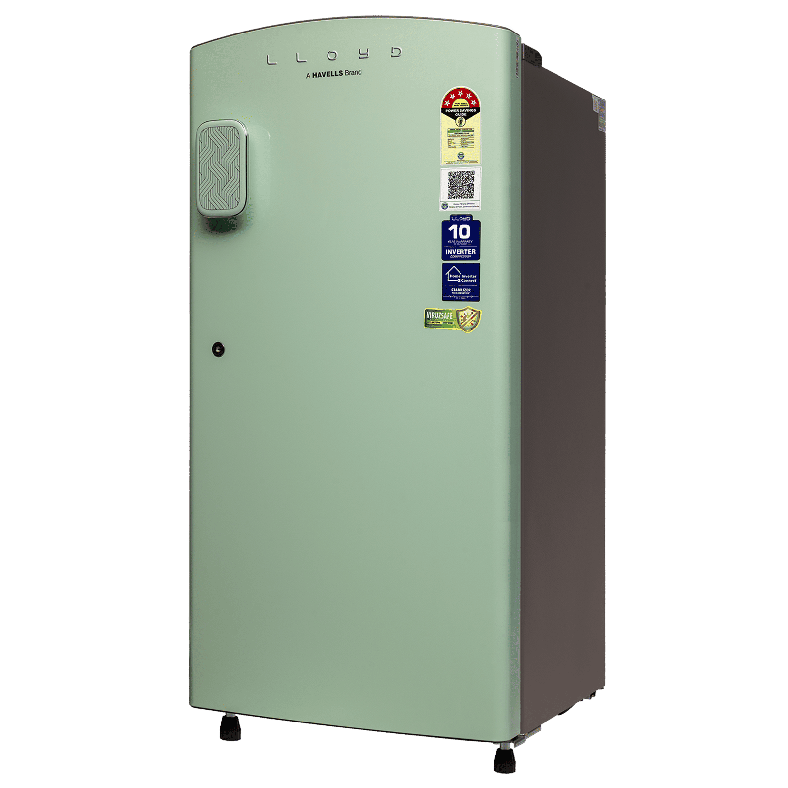 LLOYD 195 Litres 5 Star Direct Cool Single Door Refrigerator with Rapid Freeze Technology (GLDF215SPGT4LC, Pastel Green) LLOYD 195 Litres 5 Star Direct Cool Single Door Refrigerator with Rapid Freeze Technology (GLDF215SPGT4LC, Pastel Green)_4