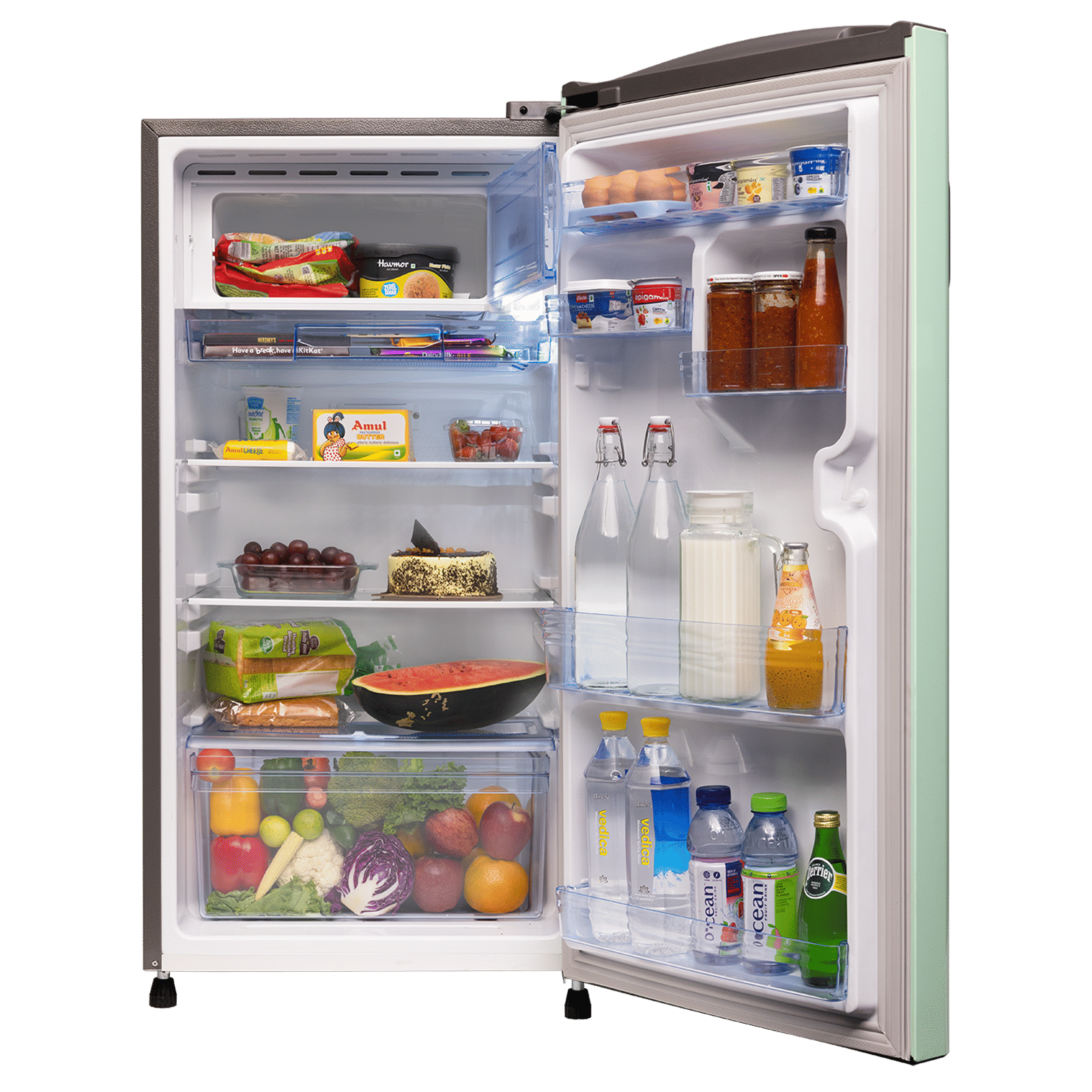 LLOYD 195 Litres 5 Star Direct Cool Single Door Refrigerator with Rapid Freeze Technology (GLDF215SPGT4LC, Pastel Green) LLOYD 195 Litres 5 Star Direct Cool Single Door Refrigerator with Rapid Freeze Technology (GLDF215SPGT4LC, Pastel Green)_5