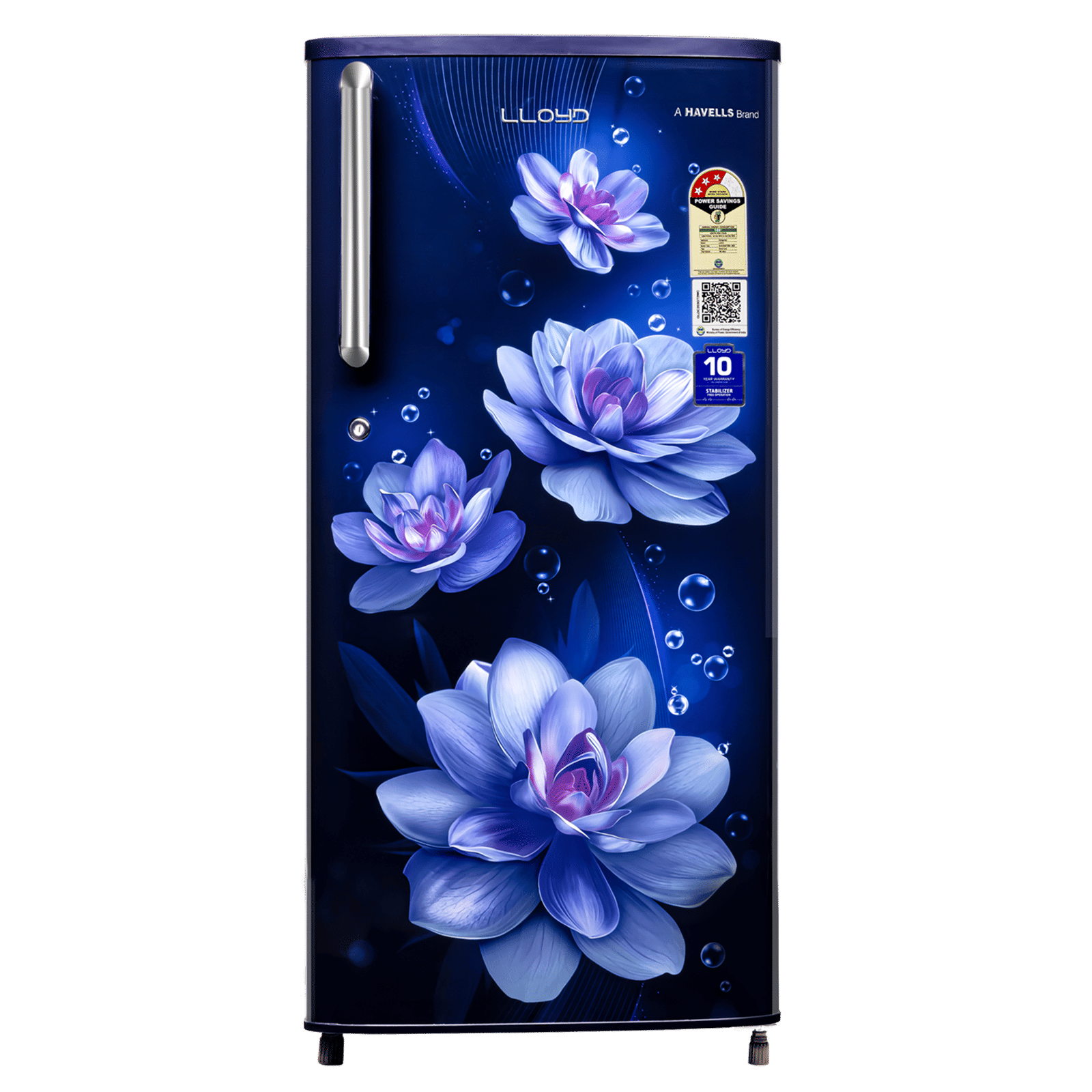 LLOYD 188 Litres 3 Star Direct Cool Single Door Refrigerator with Honeycomb Crisper Technology (GLDC203GSBT2WC, Silk Blue) LLOYD 188 Litres 3 Star Direct Cool Single Door Refrigerator with Honeycomb Crisper Technology (GLDC203GSBT2WC, Silk Blue)_1