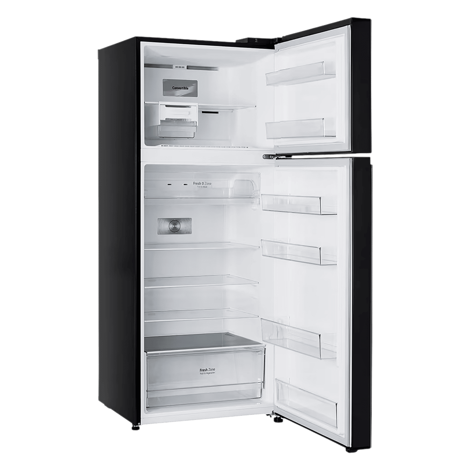LG 398 Litres 2 Star Frost Free Double Door Convertible Refrigerator with Smart Diagnosis (GL-S422SBMY, Black Mirror)_14