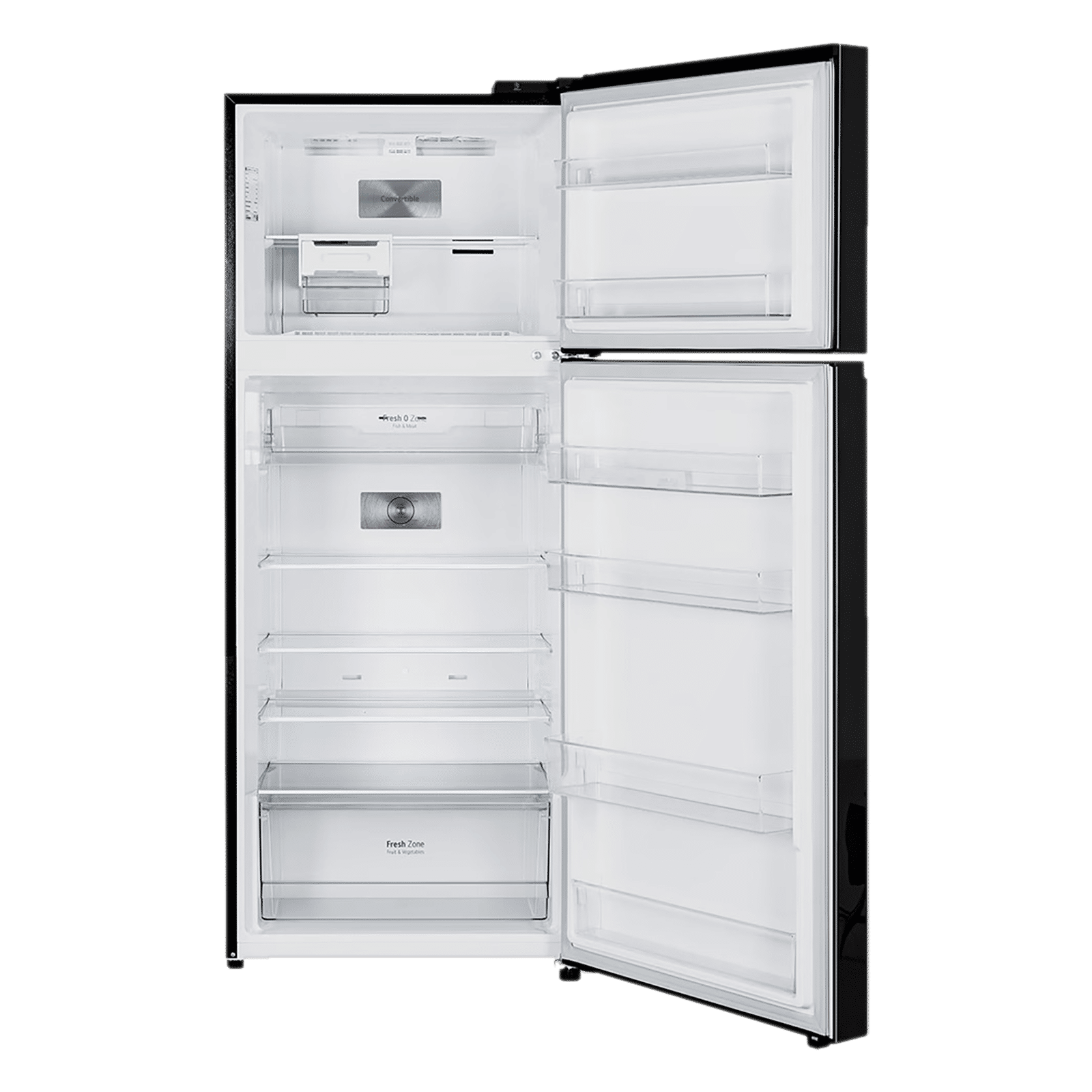 LG 398 Litres 2 Star Frost Free Double Door Convertible Refrigerator with Smart Diagnosis (GL-S422SBMY, Black Mirror)_6