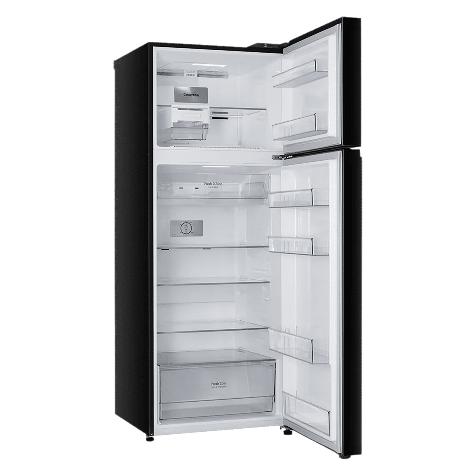 LG 466 Litres 2 Star Frost Free Double Door Convertible Refrigerator with Smart Diagnosis (GL-T492EBMY, Black Mirror)_11