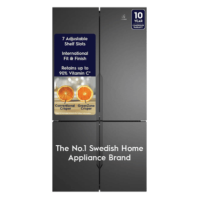 Electrolux 700 Series 564 Litres Frost Free French Door Refrigerator with Electronic Touch Control (EQE5600B-B, Matte Black)