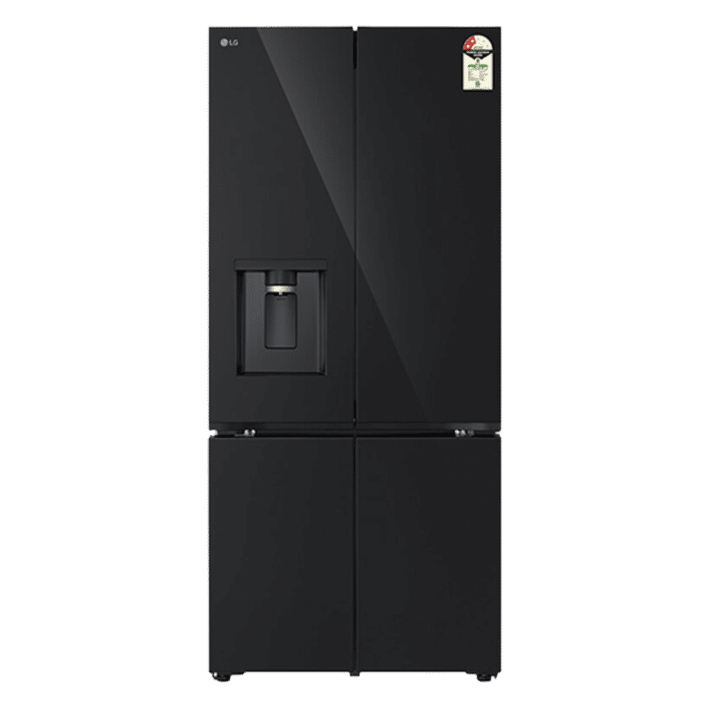 LG 605 Litres 2 Star Frost Free French Door Smart Wifi Enabled Refrigerator with Automatic Ice Maker (GV-F25FFGHB, Black Glass) LG 605 Litres 2 Star Frost Free French Door Smart Wifi Enabled Refrigerator with Automatic Ice Maker (GV-F25FFGHB, Black Glass)_1