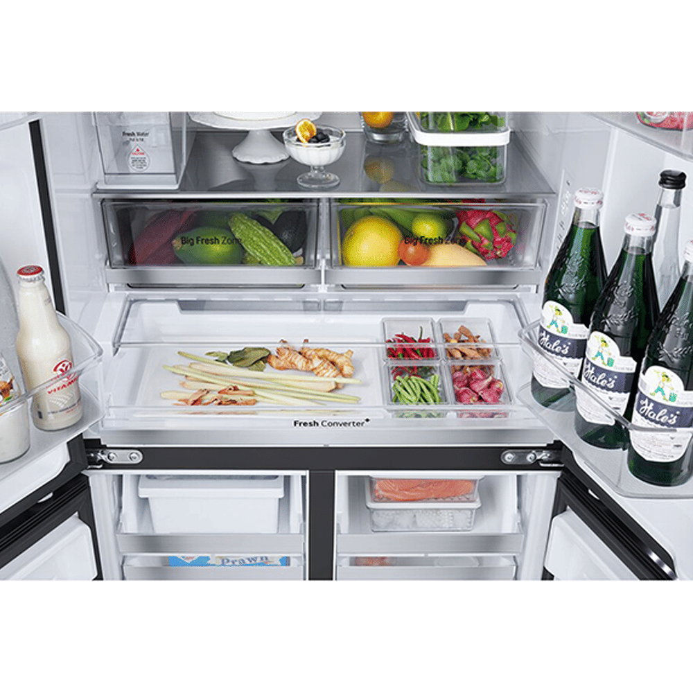 LG 605 Litres 2 Star Frost Free French Door Smart Wifi Enabled Refrigerator with Automatic Ice Maker (GV-F25FFGHB, Black Glass) LG 605 Litres 2 Star Frost Free French Door Smart Wifi Enabled Refrigerator with Automatic Ice Maker (GV-F25FFGHB, Black Glass)_16