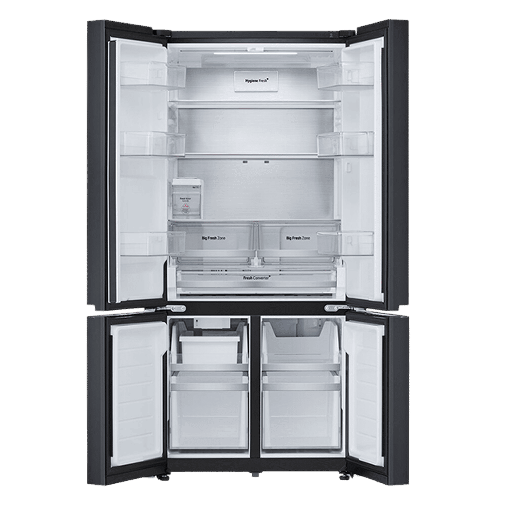 LG 605 Litres 2 Star Frost Free French Door Smart Wifi Enabled Refrigerator with Automatic Ice Maker (GV-F25FFGHB, Black Glass) LG 605 Litres 2 Star Frost Free French Door Smart Wifi Enabled Refrigerator with Automatic Ice Maker (GV-F25FFGHB, Black Glass)_6