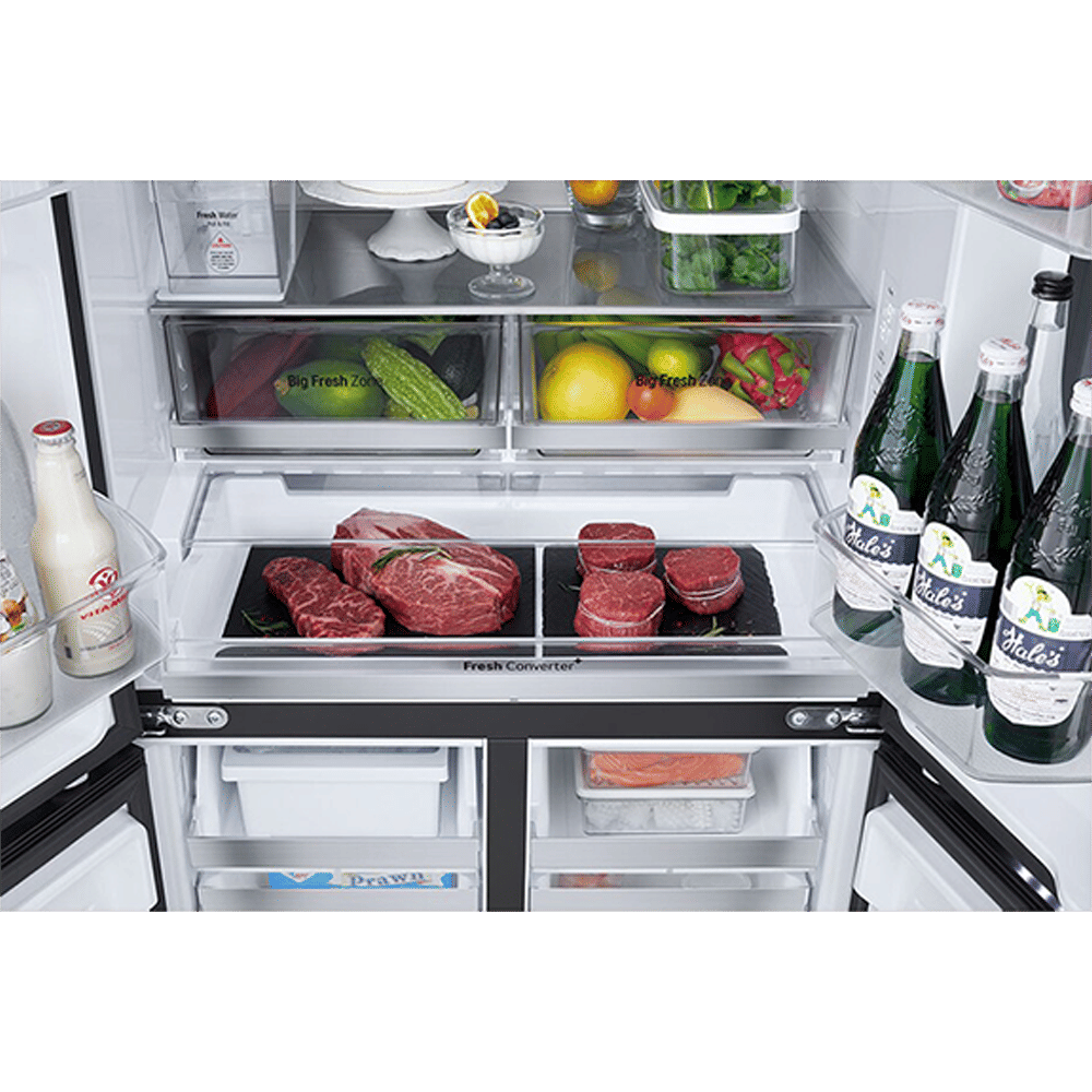LG 610 Litres 2 Star Frost Free French Door Smart Wifi Enabled Refrigerator with InstaView (GV-K25FFGFB, Black Glass) LG 610 Litres 2 Star Frost Free French Door Smart Wifi Enabled Refrigerator with InstaView (GV-K25FFGFB, Black Glass)_5