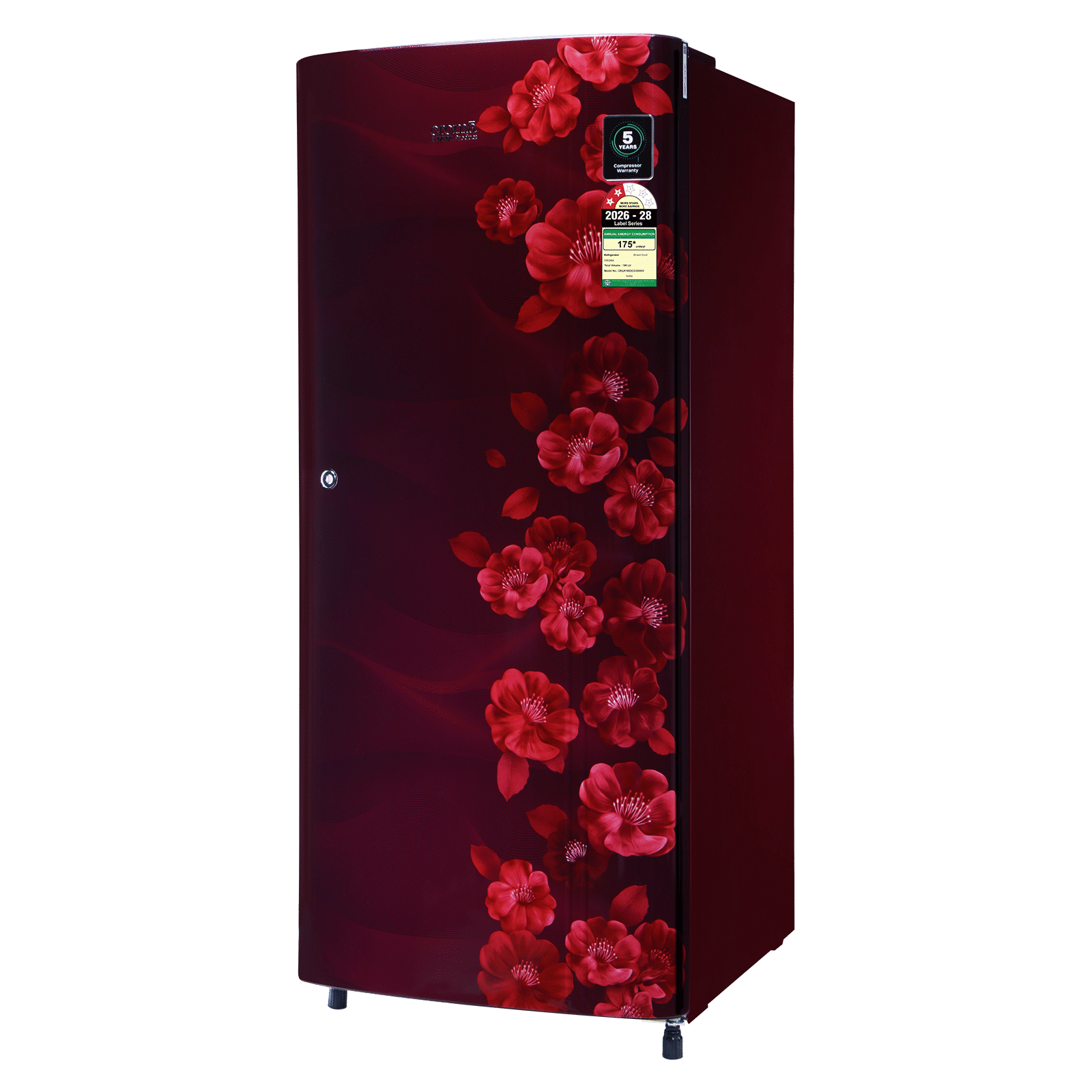 Croma 190 Litres 2 Star Direct Cool Single Door Refrigerator with Adjustable Toughened Glass Shelves (Sunlit Wine) Croma 190 Litres 2 Star Direct Cool Single Door Refrigerator with Adjustable Toughened Glass Shelves (Sunlit Wine)_6