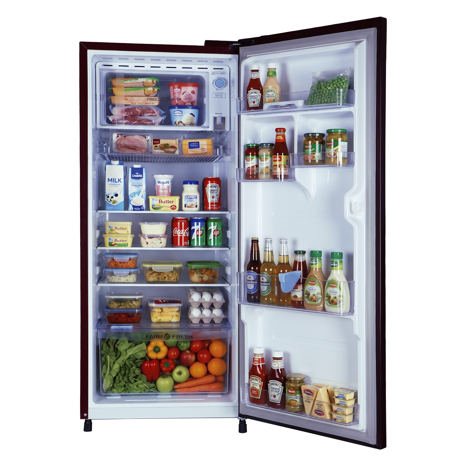Croma 190 Litres 2 Star Direct Cool Single Door Refrigerator with Adjustable Toughened Glass Shelves (Sunlit Wine) Croma 190 Litres 2 Star Direct Cool Single Door Refrigerator with Adjustable Toughened Glass Shelves (Sunlit Wine)_7