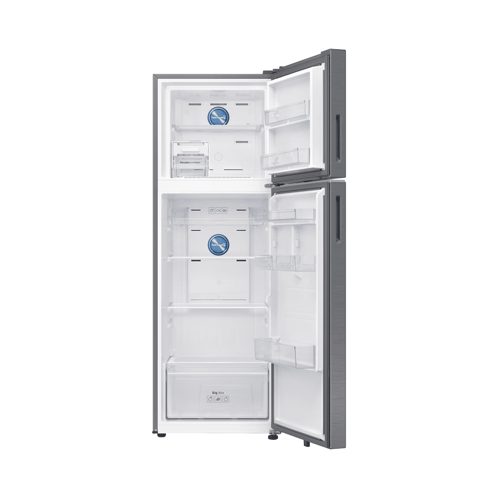 Samsung RT34 330 Litres 2 Star Frost Free Double Door Smart Wifi Enabled Convertible Refrigerator with Twin Cooling Plus Technology (RT34HG5A42S8HL, Elegant Inox) (2026 Model)_5