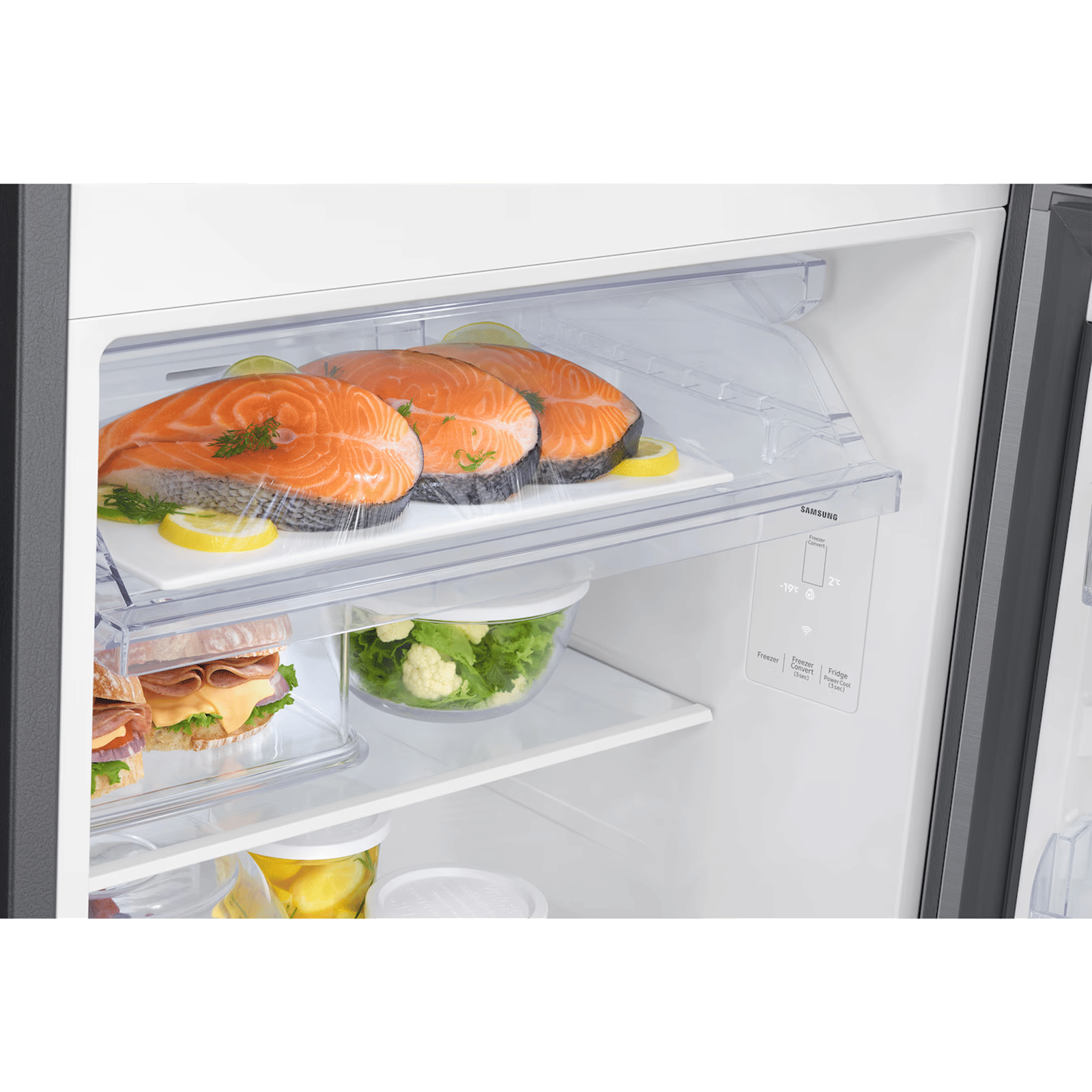 Samsung RT34 330 Litres 2 Star Frost Free Double Door Smart Wifi Enabled Convertible Refrigerator with Twin Cooling Plus Technology (RT34HG5A42S8HL, Elegant Inox) (2026 Model)_8