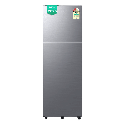 Samsung H30 256 Litres 2 Star Frost Free Double Door Convertible Refrigertaor with All Around Cooling (RT40H30U2PNL, Elegant Inox) (2026 Model)