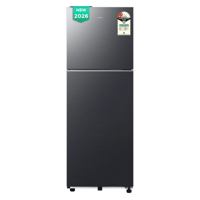 Samsung H28 236 Litres 2 Star Frost Free Double Door Smart Wifi Enabled Convertible Refrigerator with Power Cool (RT80H28U2FHL, Black Doi) (2026 Model)