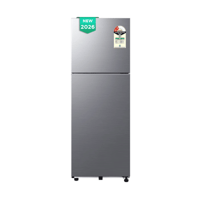 Samsung 236 Litres 2 Star Frost Free Double Door Convertible Refrigerator with Digital Inverter Compressor (RT40H28U2PHL, Elegant Inox) (2026 Model)