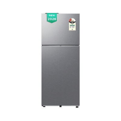 Samsung RT45 419 Litres 2 Star Frost Free Double Door Smart Wifi Enabled Convertible Refrigerator With SmartThings AI Energy Mode (RT45HG6A22SLHL, EZ Clean Steel) (2026 Model)