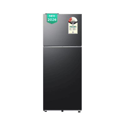 Samsung RT41 396 Litres 2 Star Frost Free Double Door Smart Wifi Enabled Convertible Refrigerator with SmartThings AI Energy Mode (RT41HG6A42B1HL, Black DOI) (2026 Model)