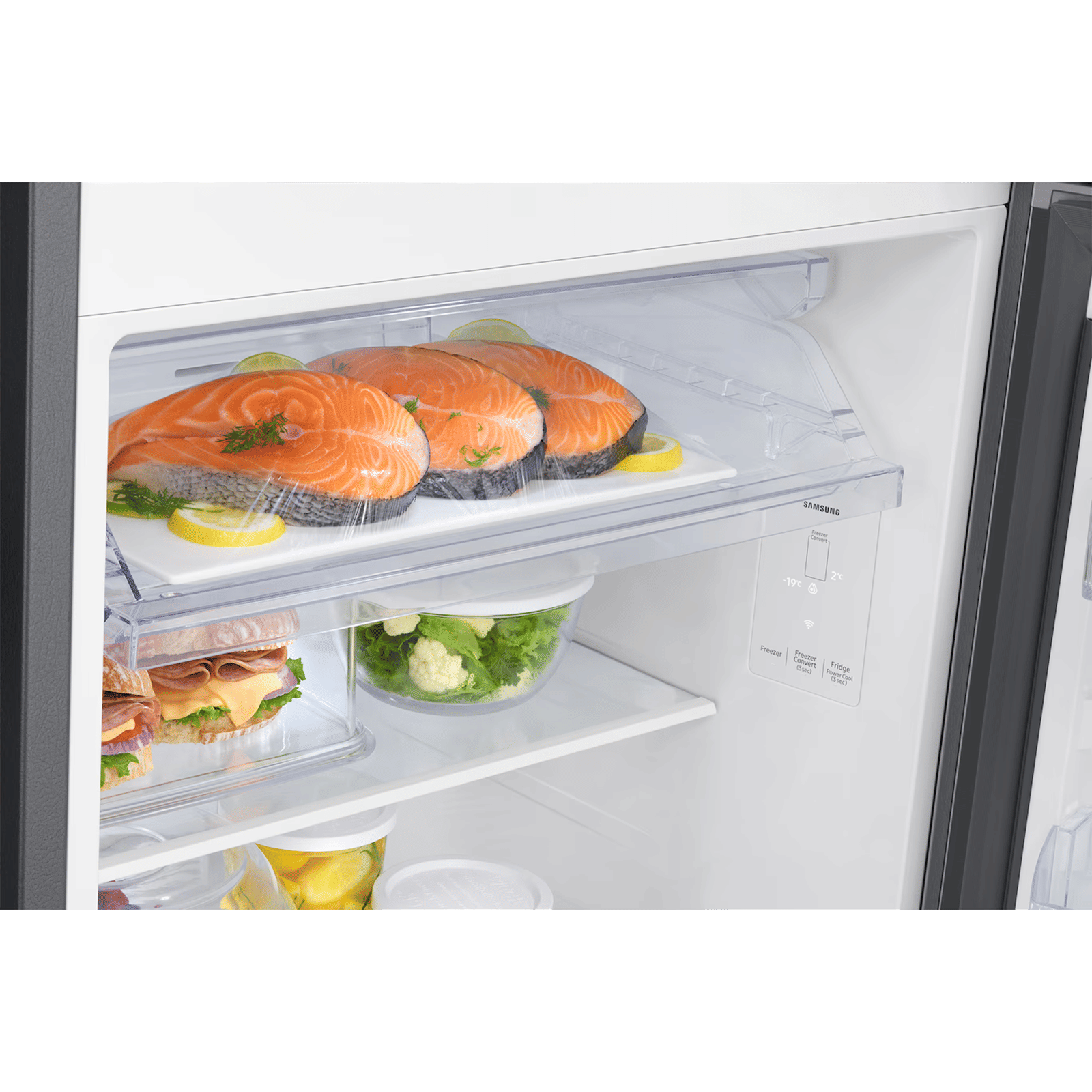 Samsung RT38 350 Litres 2 Star Frost Free Double Door Smart Wifi Enabled Convertible Refrigerator With Active Fresh Filter+ (RT38HG5A42BXHL, Luxe Black) (2026 Model)_10