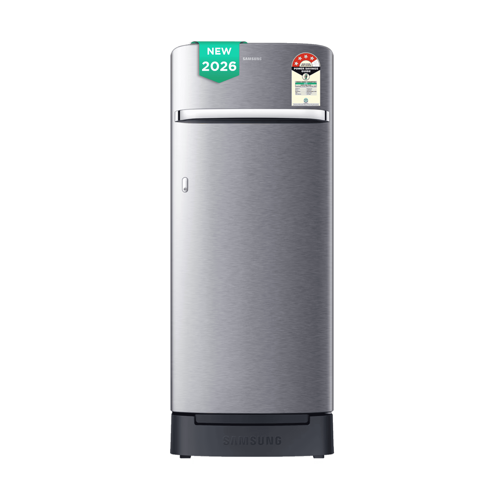Samsung RR23 215 Litres 4 Star Direct Cool Single Door Refrigerator with Anti Bacterial Gasket (RR23H2H34S8/HL, Elegant Inox) (2026 Model) Samsung RR23 215 Litres 4 Star Direct Cool Single Door Refrigerator with Anti Bacterial Gasket (RR23H2H34S8/HL, Elegant Inox) (2026 Model)_1