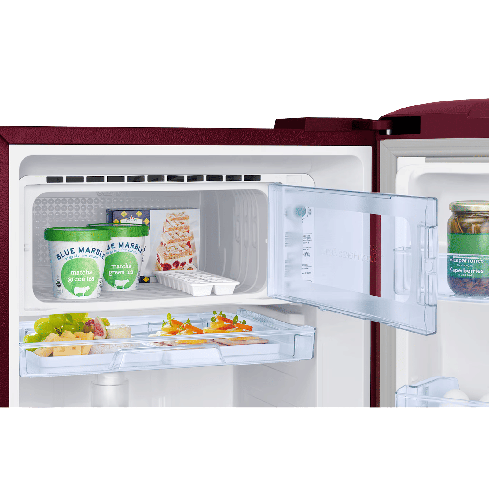 Samsung RR21 189 Litres 4 Star Direct Cool Single Door Refrigerator with Anti Bacterial Gasket (RR21H2H24RZ/HL, Midnight Blossom Red) (2026 Model)_10
