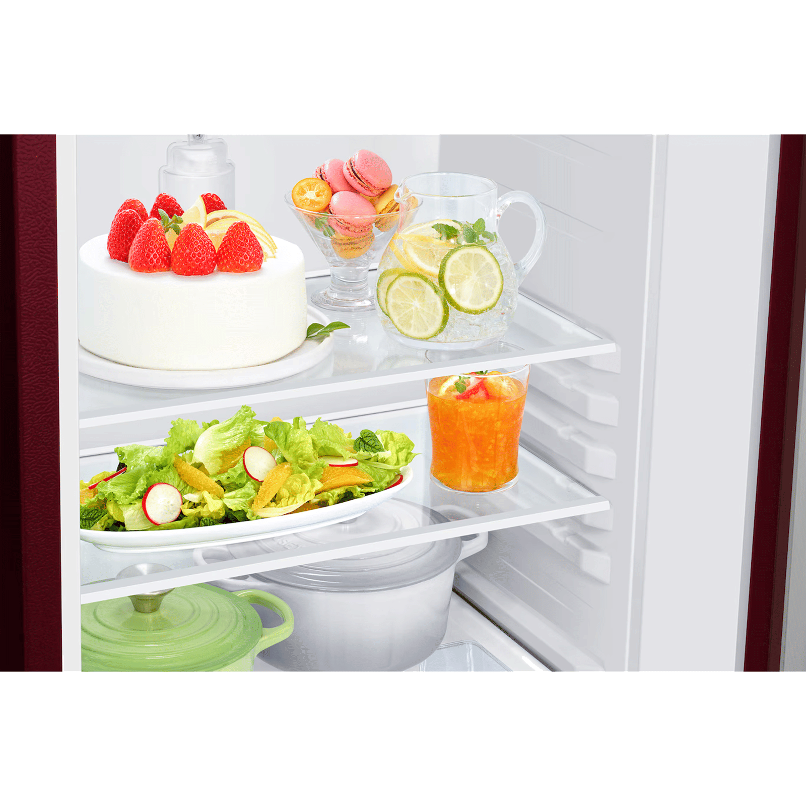 Samsung RR21 189 Litres 4 Star Direct Cool Single Door Refrigerator with Anti Bacterial Gasket (RR21H2H24RZ/HL, Midnight Blossom Red) (2026 Model)_11