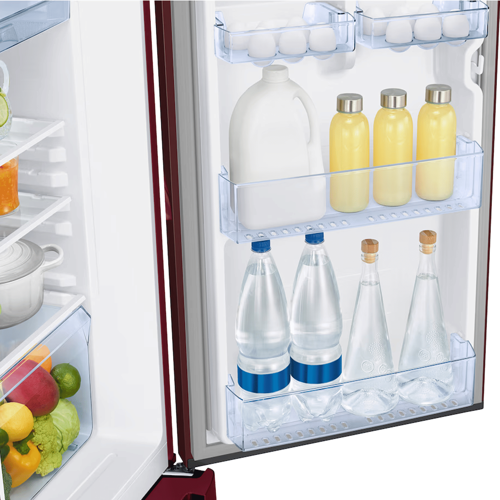 Samsung RR21 189 Litres 4 Star Direct Cool Single Door Refrigerator with Anti Bacterial Gasket (RR21H2H24RZ/HL, Midnight Blossom Red) (2026 Model)_13