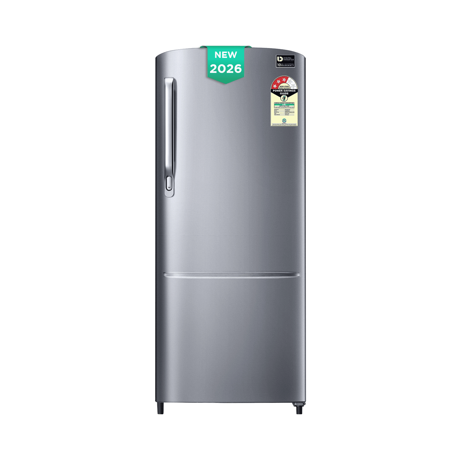 Samsung RR20 183 Litres 3 Star Direct Cool Single Door Refrigerator with Anti Bacterial Gasket (RR20H2723S8/NL, Elegant Inox) (2026 Model)_1