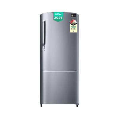 Samsung RR20 183 Litres 3 Star Direct Cool Single Door Refrigerator with Anti Bacterial Gasket (RR20H2723S8/NL, Elegant Inox) (2026 Model)