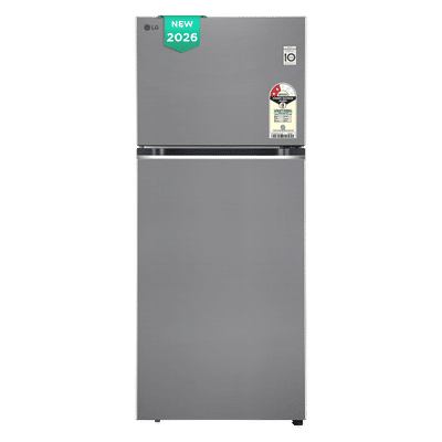 LG 398 Litres 2 Star Frost Free Double Door Smart Wifi Enabled Convertible Refrigerator with Multi Air Flow (GLT4026SNPZ, Shiny Steel) (2026 Model)