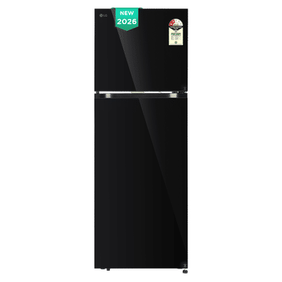 LG 343 Litres 2 Star Frost Free Double Door Convertible Refrigerator with Smart Inverter Compressor (GLT3426SNBM, Black Mirror) (2026 Model)