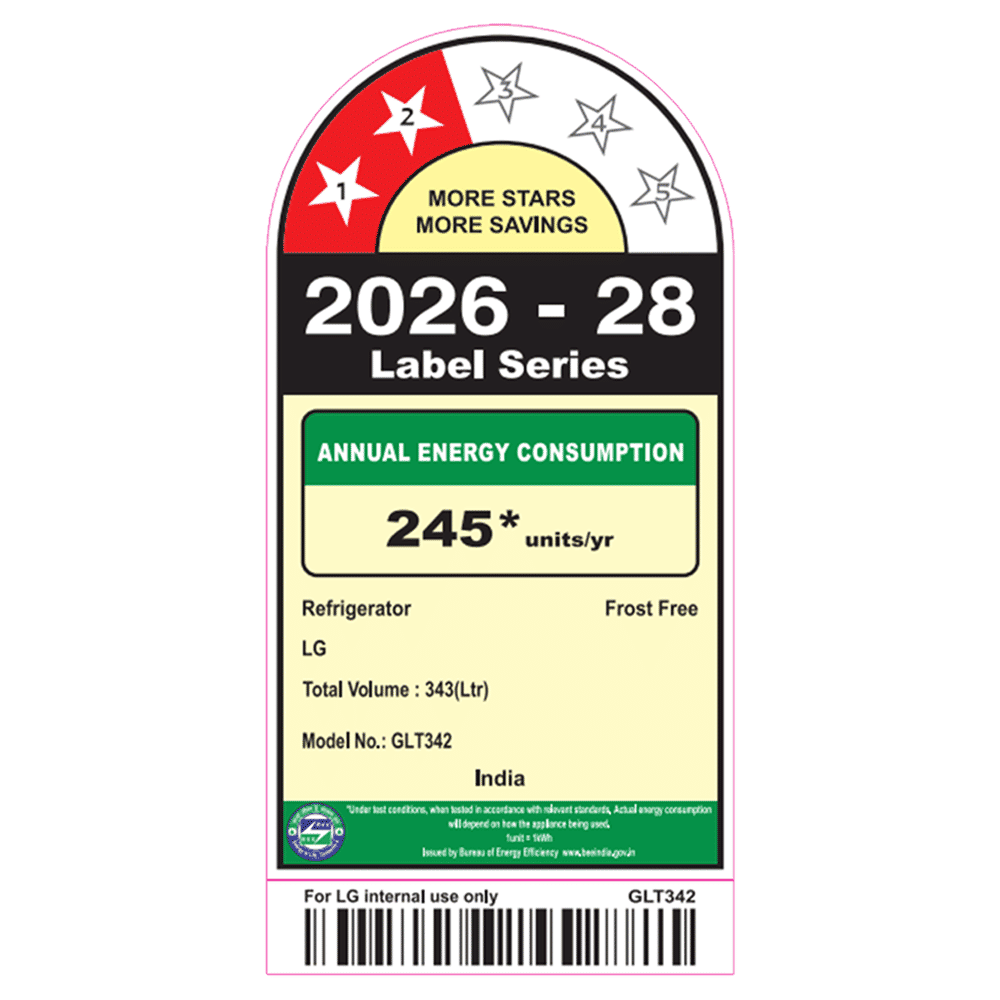 LG 343 Litres 2 Star Frost Free Double Door Convertible Refrigerator with Smart Inverter Compressor (GLT3426SNBM, Black Mirror) (2026 Model)_4
