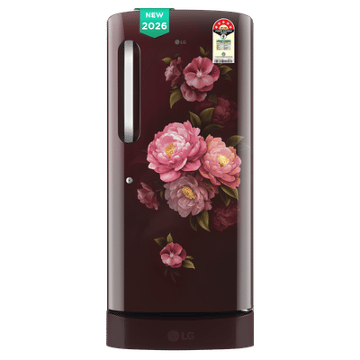 LG 210 Litres 5 Star Direct Cool Single Door Refrigerator with Anti Bacterial Gasket (GLD2256ZAWS, Wine Spring) (2026 Model)