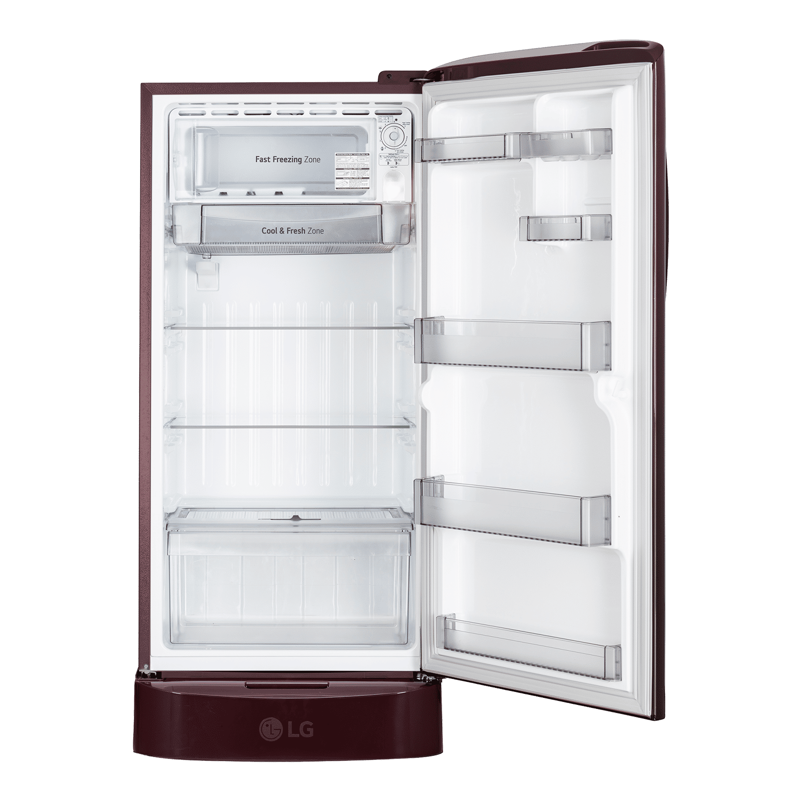LG 210 Litres 5 Star Direct Cool Single Door Refrigerator with Anti Bacterial Gasket (GLD2256ZAWS, Wine Spring) (2026 Model)_6