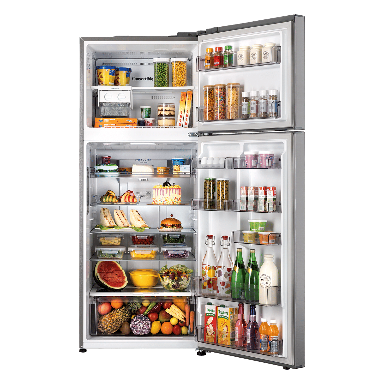 LG 446 Litres 1 Star Frost Free Double Door Convertible Refrigerator with Multi Air Flow (GLT4416CCPZ, Shiny Steel) (2026 Model) (2026 Model)_12