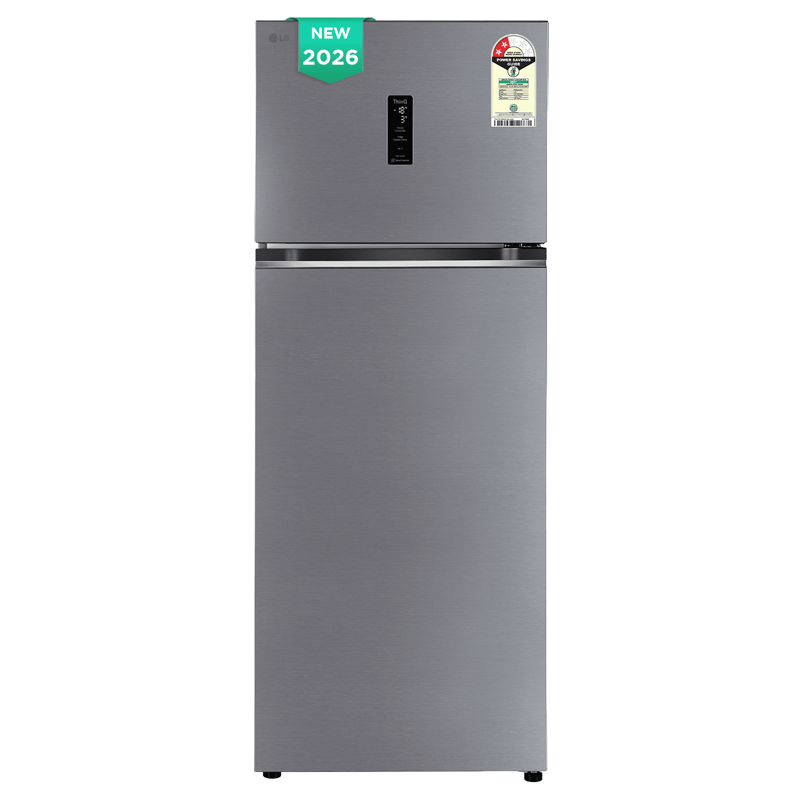 LG 466 Litres 2 Star Frost Free Double Door Smart Wifi Enabled Convertible Refrigerator with Fresh 0 Zone (GLT4626TMPZ, Shiny Steel) (2026 Model)_1