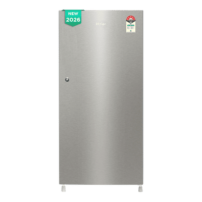 Haier 190 Litres 5 Star Direct Cool Single Door Refrigerator with Stabilizer Free Operation (HRD-2105BNSA-P, Nickel Steel) (2026 Model) (2026 Model)