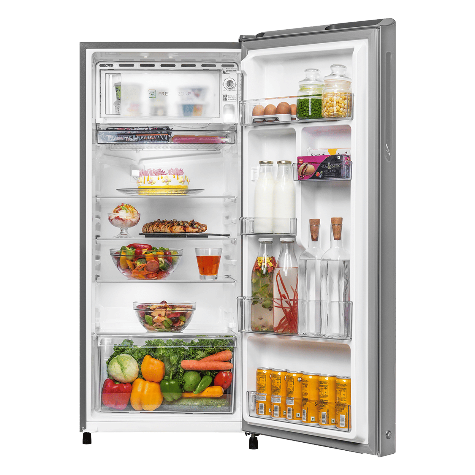 Haier 190 Litres 5 Star Direct Cool Single Door Refrigerator with Stabilizer Free Operation (HRD-2105BNSA-P, Nickel Steel) (2026 Model) (2026 Model) Haier 190 Litres 5 Star Direct Cool Single Door Refrigerator with Stabilizer Free Operation (HRD-2105BNSA-P, Nickel Steel) (2026 Model) (2026 Model)_5