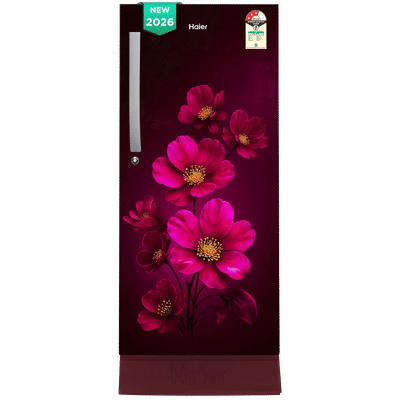 Haier 215 Litres 3 Star Direct Cool Single Door Refrigerator with Stabilizer Free Operation (HRD-2353PRXA-P, Red Xsenia) (2026 Model)