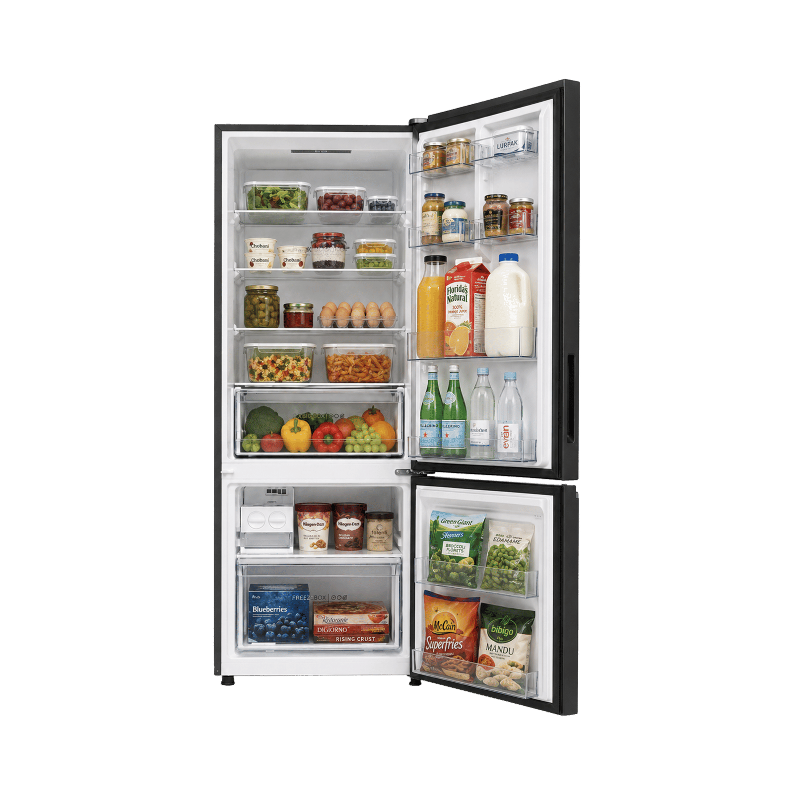 Haier 445 Litres 1 Star Frost Free Double Door Bottom Mount Convertible Refrigerator with Digital Display (HRB-4951PBGA-P, Beige Glass) Haier 445 Litres 1 Star Frost Free Double Door Bottom Mount Convertible Refrigerator with Digital Display (HRB-4951PBGA-P, Beige Glass)_6