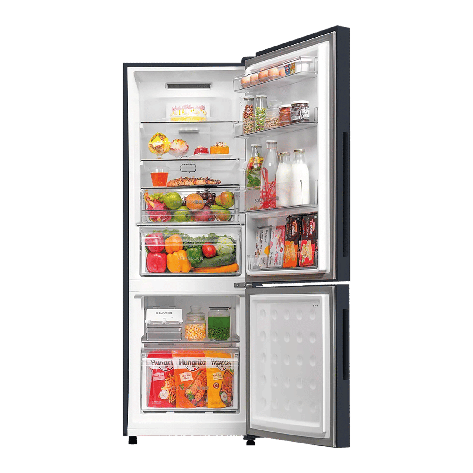 Haier 265 Litres 2 Star Frost Free Double Door Bottom Mount Convertible Refrigerator with 8-in-1 Convertible Modes (HRB-3152IBGKAP, Graphite Black) (2026 Model) (2026 Model) Haier 265 Litres 2 Star Frost Free Double Door Bottom Mount Convertible Refrigerator with 8-in-1 Convertible Modes (HRB-3152IBGKAP, Graphite Black) (2026 Model) (2026 Model)_8