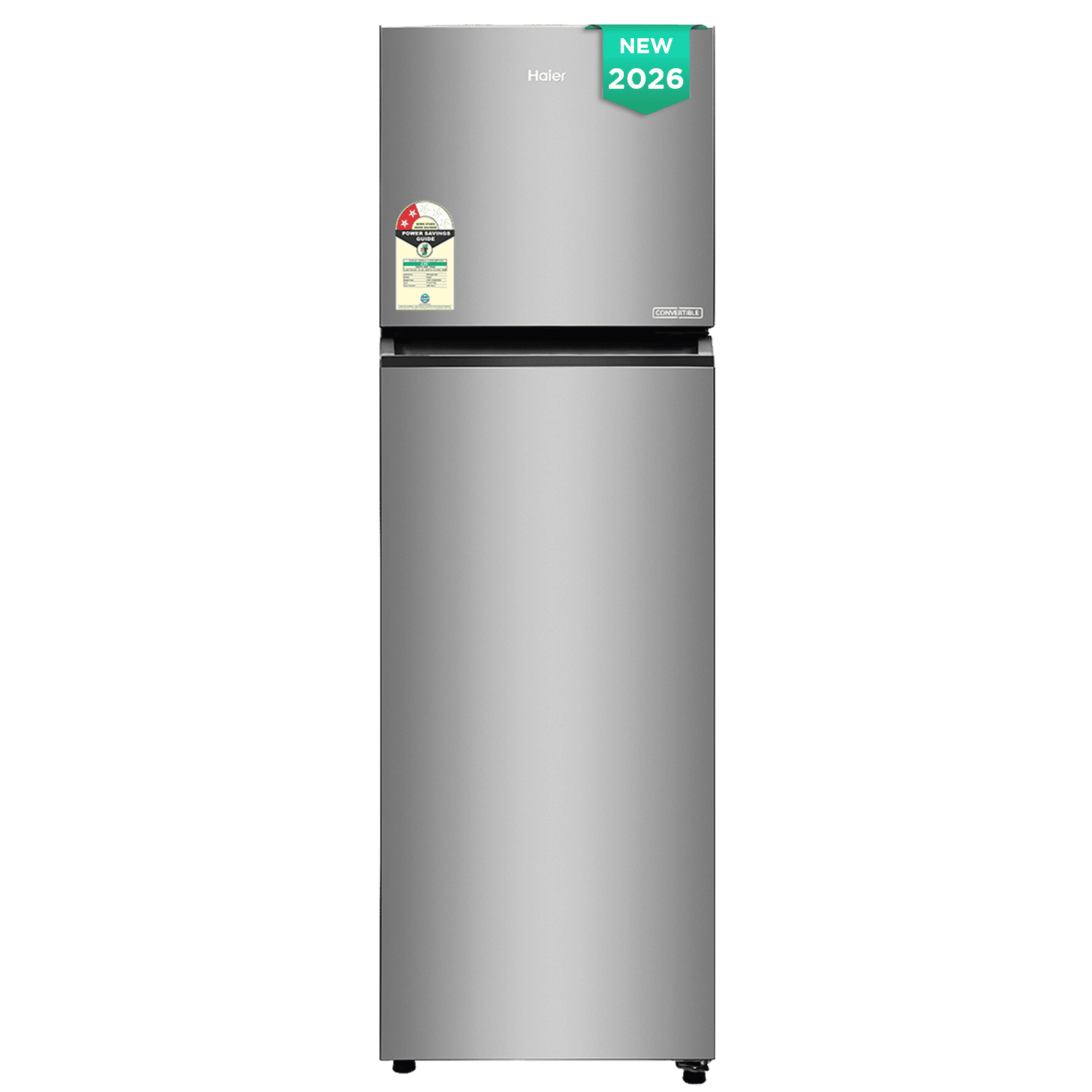 Haier 268 Litres 2 Star Frost Free Double Door Convertible Refrigerator with 200% Faster Ice Maker (HRF-3182IBNSA-P, Nickel Steel) (2026 Model) Haier 268 Litres 2 Star Frost Free Double Door Convertible Refrigerator with 200% Faster Ice Maker (HRF-3182IBNSA-P, Nickel Steel) (2026 Model)_1