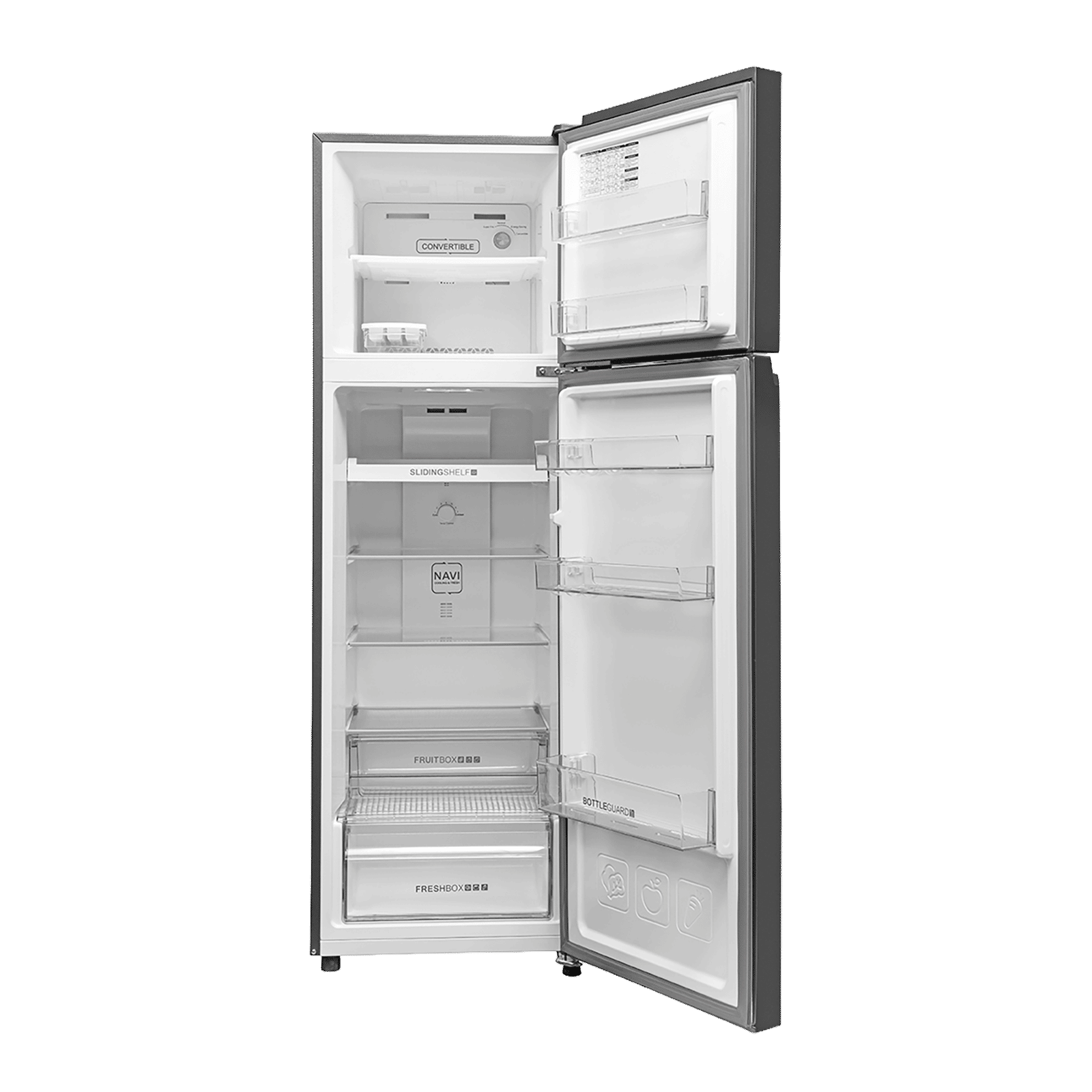 Haier 268 Litres 2 Star Frost Free Double Door Convertible Refrigerator with 200% Faster Ice Maker (HRF-3182IBNSA-P, Nickel Steel) (2026 Model) Haier 268 Litres 2 Star Frost Free Double Door Convertible Refrigerator with 200% Faster Ice Maker (HRF-3182IBNSA-P, Nickel Steel) (2026 Model)_7