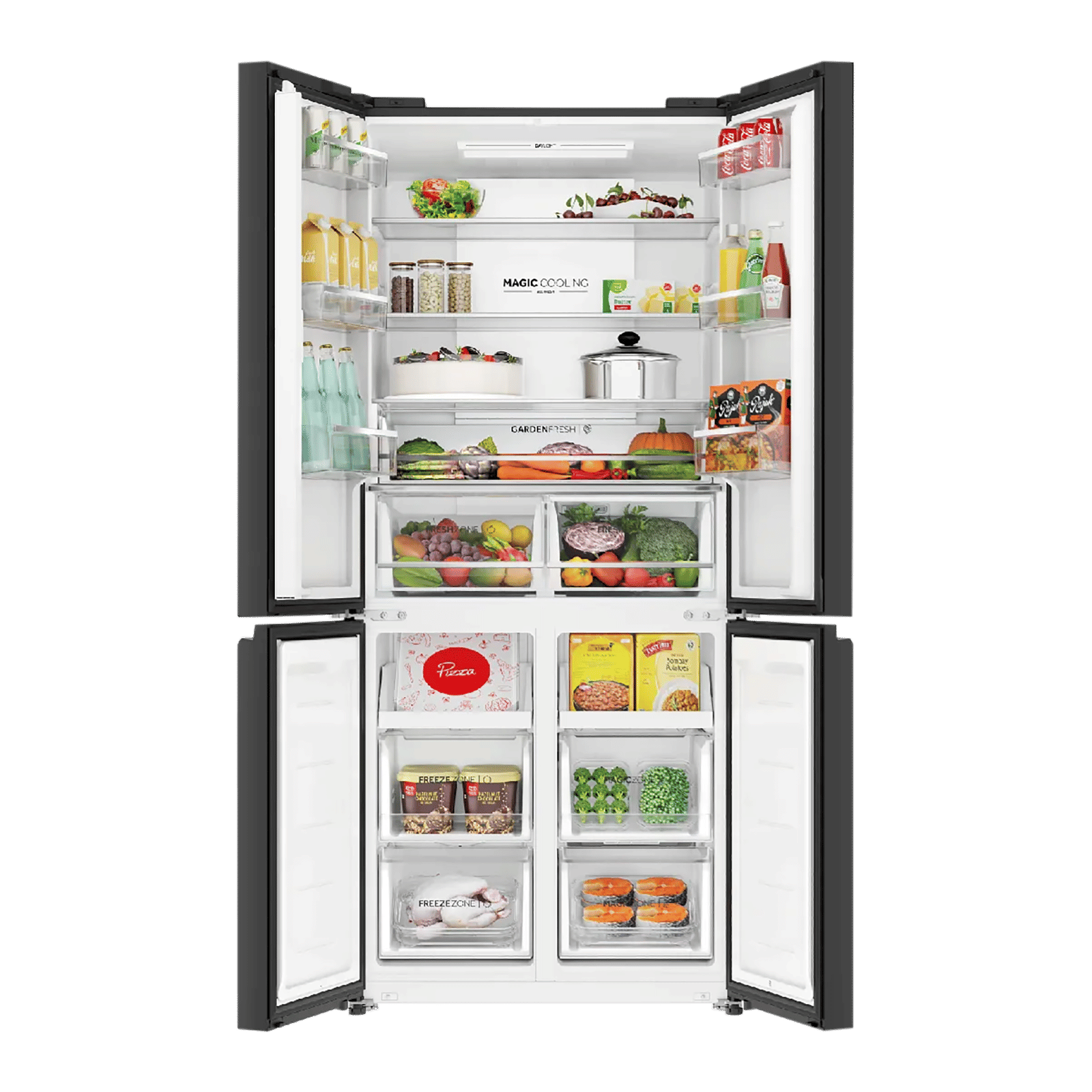 Haier Vogue Lumiere 520 Litres 3 Star Frost Free Side by Side Refrigerator with Digital Display Panel (HRB-600PW, Pearl White) (2026 Model) Haier Vogue Lumiere 520 Litres 3 Star Frost Free Side by Side Refrigerator with Digital Display Panel (HRB-600PW, Pearl White) (2026 Model)_8