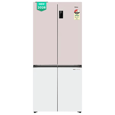 Haier Vogue Lumiere 520 Litres 3 Star Frost Free Side by Side Refrigerator with Digital Display Panel (HRB-600RW, Rosette White) (2026 Model)